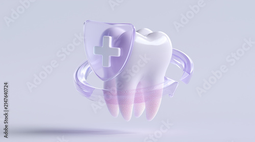 tooth on a white background