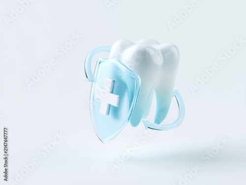 tooth on white