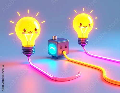 creative light bulb with idea