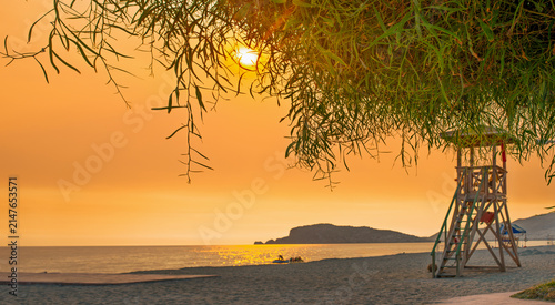 beautiful views of sunny Alanya Turkey for background