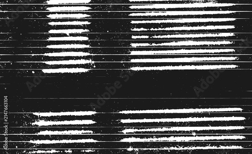 Fotografía Abstract black Redacted Lines Texture, Distressed Photocopy Grunge and Glitch Ho