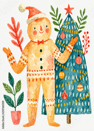 Christmas gingerbread man