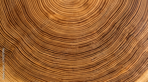 Tree Growth Rings Cross Section Abstract Visual Background with Clean Commercial Design Style Featuring Gradient, Texture, Wallpaper with Digital