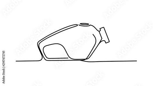 Simple line art of a teapot white background.