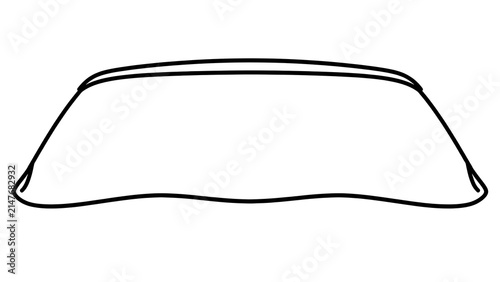 Simple black outline shape on white background.