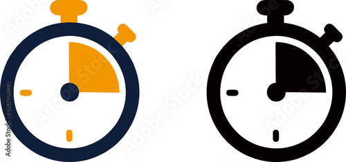 Obraz na płótnie Stopwatch Timer Icon Collection Design