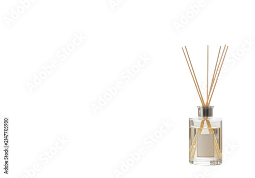 Obraz na płótnie Reed diffuser in glass bottle.