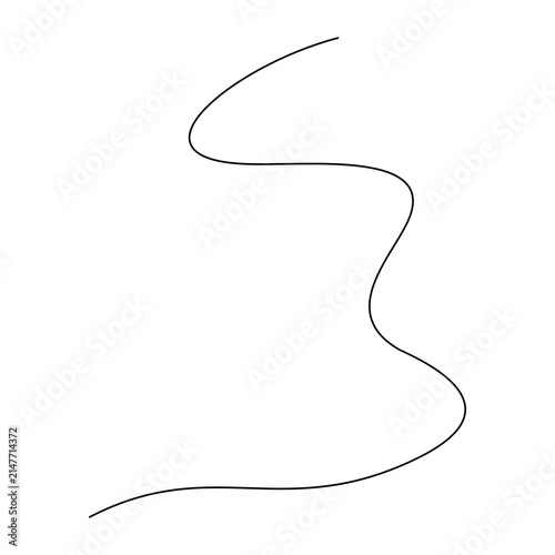 Hand drawn thread vector illustration for modern design