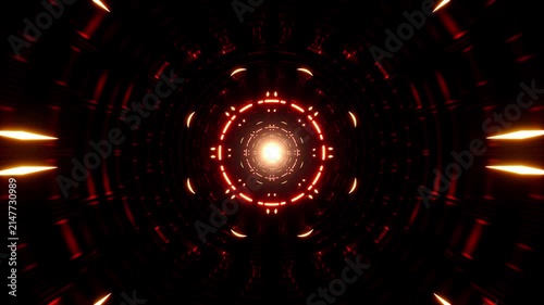 Flashing Red Light VJ Loop