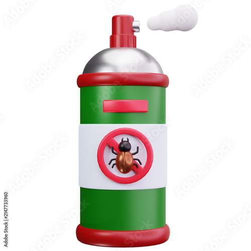 Fotografie Insect Repellent Bug Spray Can 3D Illustrations