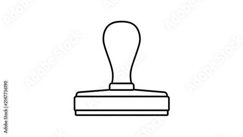 Rubber stamp illustration on white background.