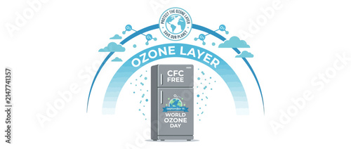 Ozone Layer Protection World Ozone Day CFC Free Refrigerator