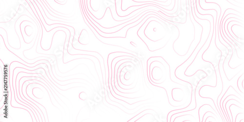 Delicate pink abstract topographic contour map lines with topographic abstract background minimalist cartography geography elevation graphics landscape geometric backdrop navigation