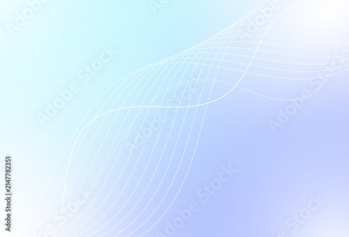 Abstract Blue Background Featuring Elegant Flowing Wavy Lines With Soft Gradient Texture For Modern Digital Design Projects