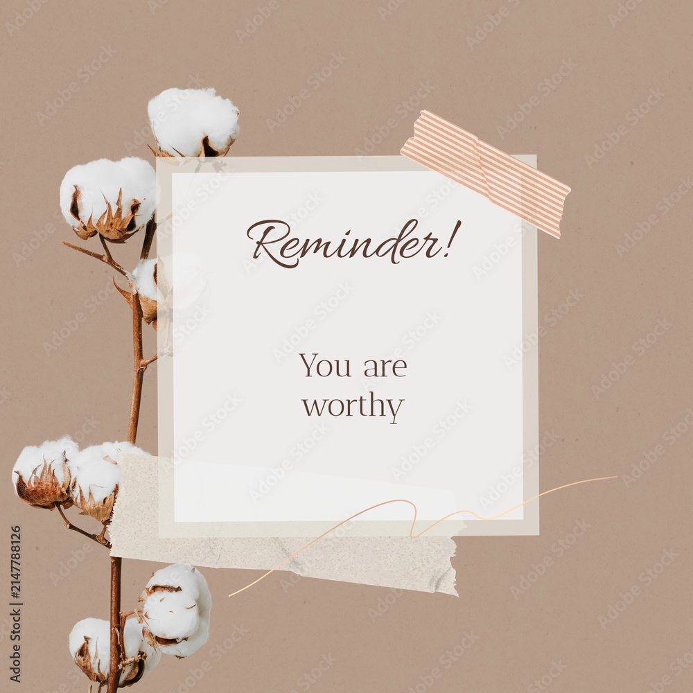 Obraz premium Self empowerment quote Instagram post