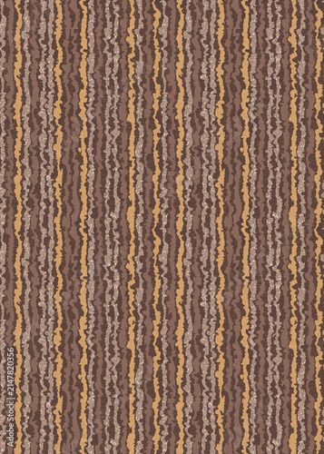 Canvas Print Seamless sophisticated earth tone abstract organic vertical stripe texture with