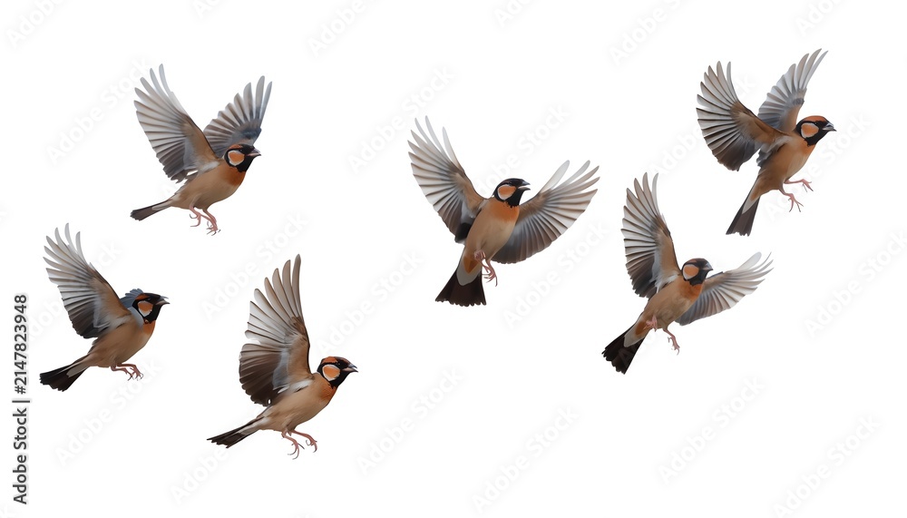 Obraz premium flying birds isolated