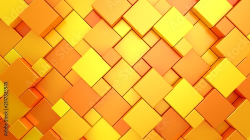 Background of Cubes. Abstract motion, loop, two color, 3d rendering, 4k resolution
