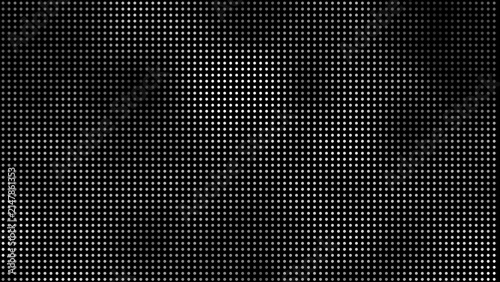 Принти на полотні Monochrome digital background consisting of a dense grid of small glowing white
