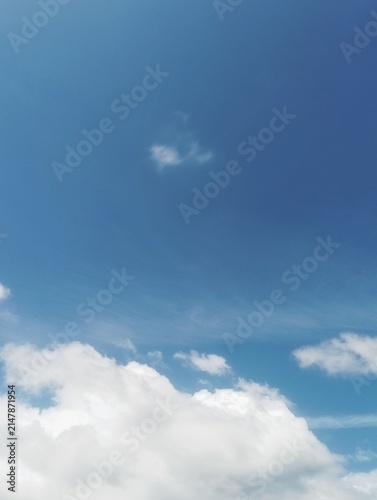 Photography blue sky with clouds
