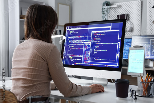 Female software developer c...