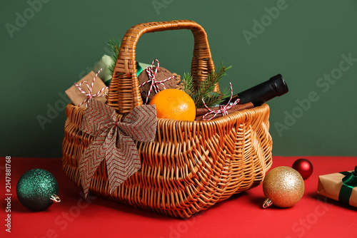Gift basket with products a...