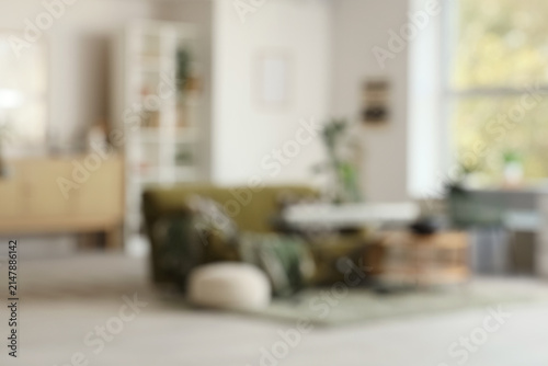 Blurred view of living room...