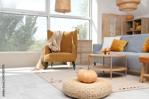 Interior of living room wit...