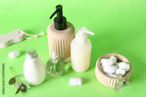Bottles of cosmetic product...