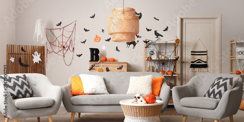 Cozy living room decorated ...