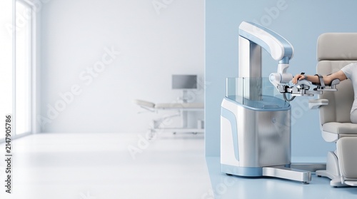 Modern Neurological Rehabilitation Equipment Medical Illustration with Copy Space