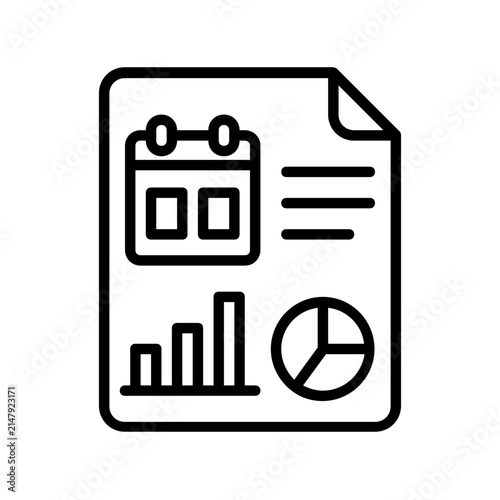 calendar report icon