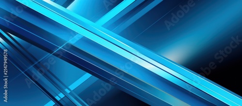 Abstract Blue High-Tech Geometric Background
