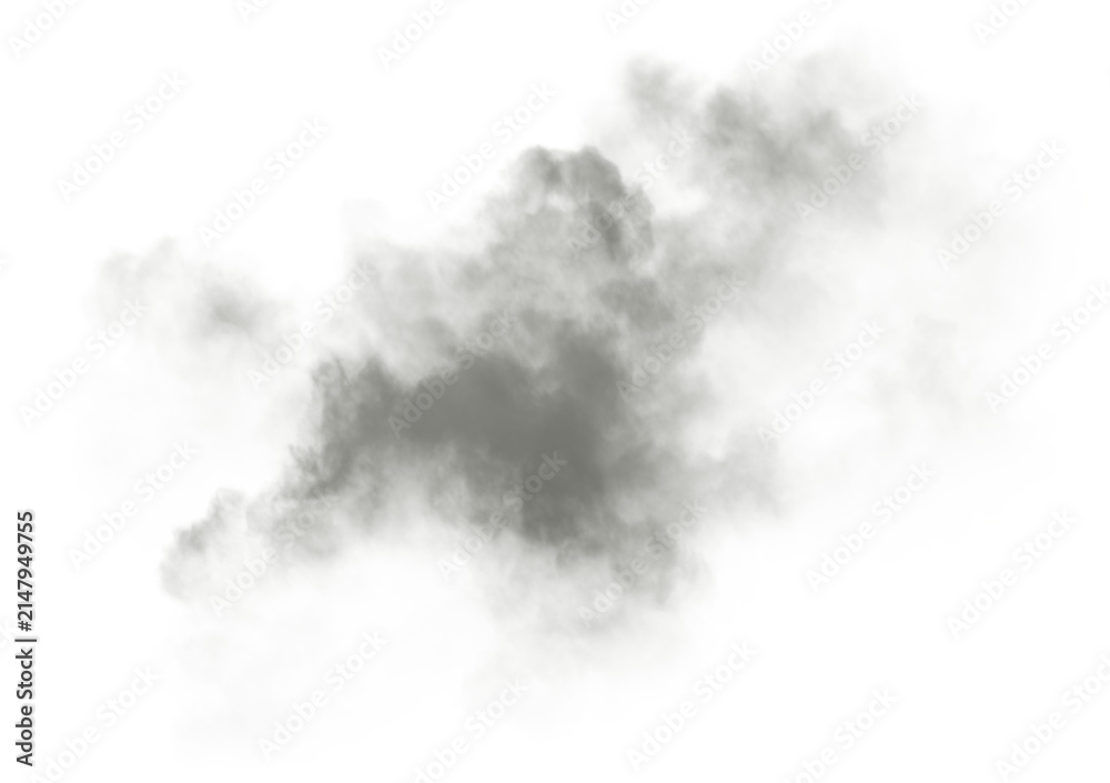 Fototapeta premium Toxic mass smoke floating cut out transparent backgrounds 3d illustrations png