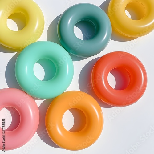 Colorful Inflatable Rings