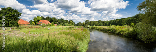 Pano Wiesental Niedersachsen im Sommer