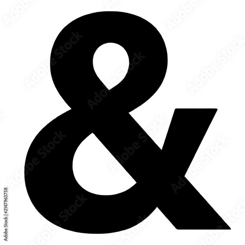 White Ampersand Symbol Transparent Background