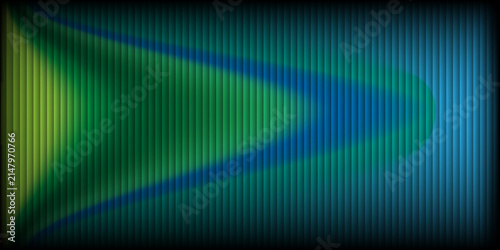 Obraz na plátne Abstract green and blue arrow shape on textured vertical background, futuristic digital art
