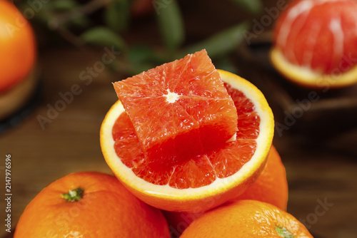 Fresh Red Blood Orange Cube from Gannan Jiangxi China - Citrus Fruit Flesh Segments