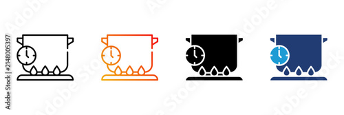 Boil, boiling, boiling icon, boil icon, boiling water, water boiling, cooking, cooking process, food preparation, meal preparation, kitchen, kitchen icon, cooking icon, kitchen utensil.