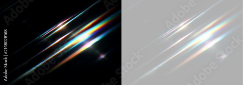 Konstfotografi Prism lens flare effect with rainbow chromatic aberration