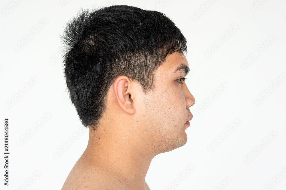Fototapeta premium Profile view of young man.