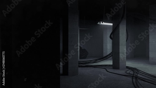 Abstract technology animation featuring a glowing circuit board and GPU chip surface with dynamic light reveal, ideal for hardware, computing, and tech industry branding. Seamless motion graphics perf