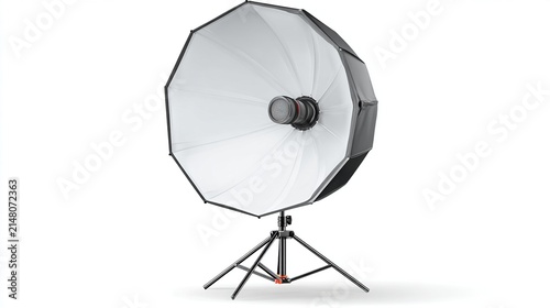 Octagonal Softbox Lighting Equipment on Tripod Stand