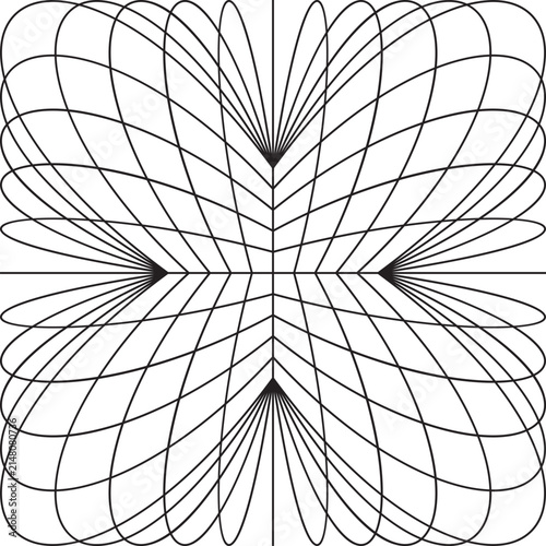 Y2K vector design of a distord globe