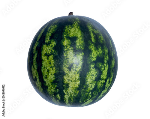 Whole Ripe Watermelon Isolated on transparent Background