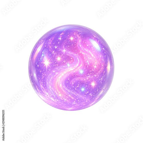 3d render of a glass sphere