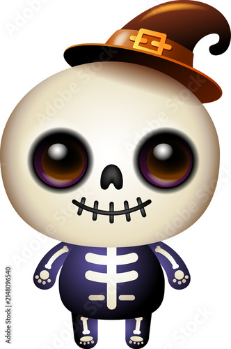 Cute Halloween Character Collection, Spooky Clipart 