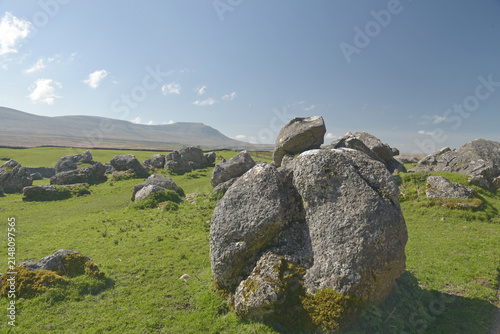 Cuadro en lienzo Scenery in Ribblesdale near Winterscale Beck in the Yorkshire Dales National Par