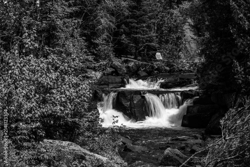 Beautiful landscape in black and white